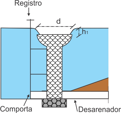 (a) Esquena de uma tulipa extravasora