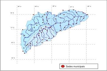 Figura 1 - Localizao das sedes municipais