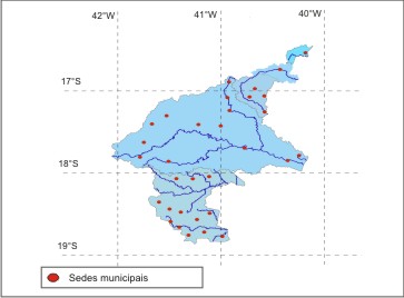 Figura 1 - Localizao das sedes municipais