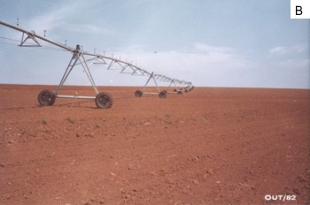 Figuras 1B  – Sistema de irrigação - pivô central