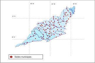 Figura 1 - Localizao das sedes municipais