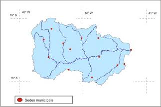 Figura 1 - Localizao das sedes municipais